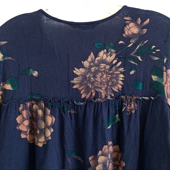 KNOT SISTERS 'LANGLEY' FLORAL DRESS RUFFLE TRIM S - Picture 6 of 8